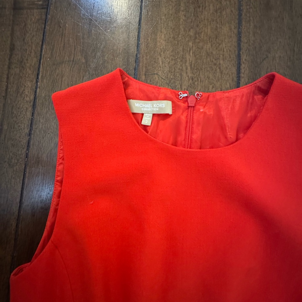Michael Kors Red Sleeveless Dress